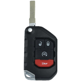 MechanMagic remote beside Jeep door handle to show compatibility and visual match