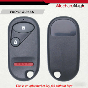 MechanMagic remote placed beside a Honda key to show matching fit and convenience