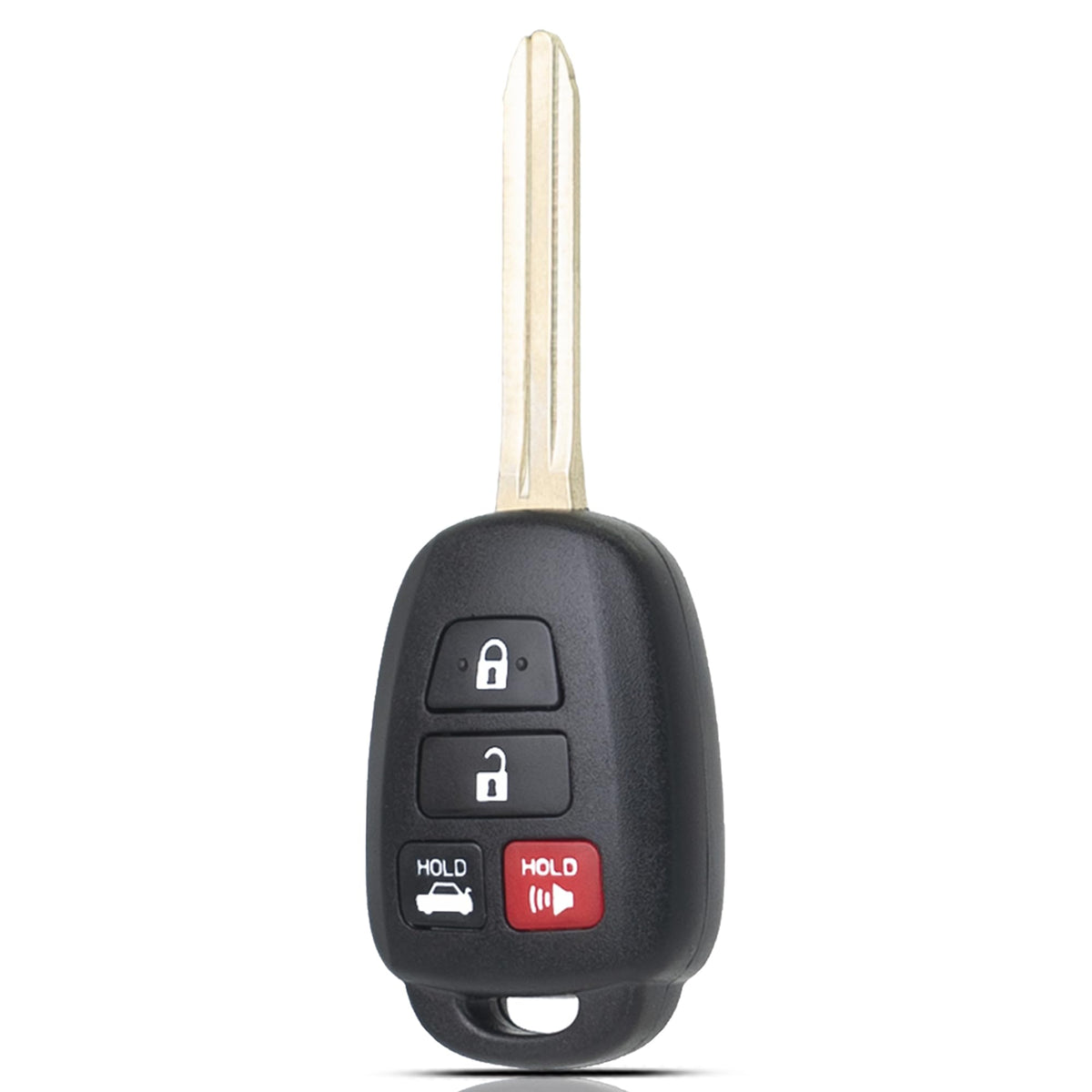 MechanMagic front view of key fob showing four buttons and OEM-style fit for easy replacement