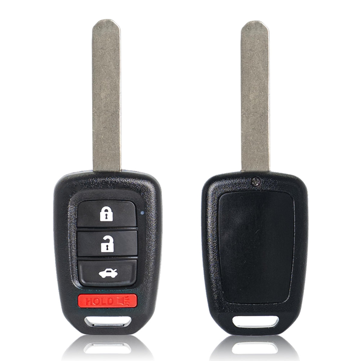 MechanMagic remote placed on car console indicating compatibility and convenient replacement