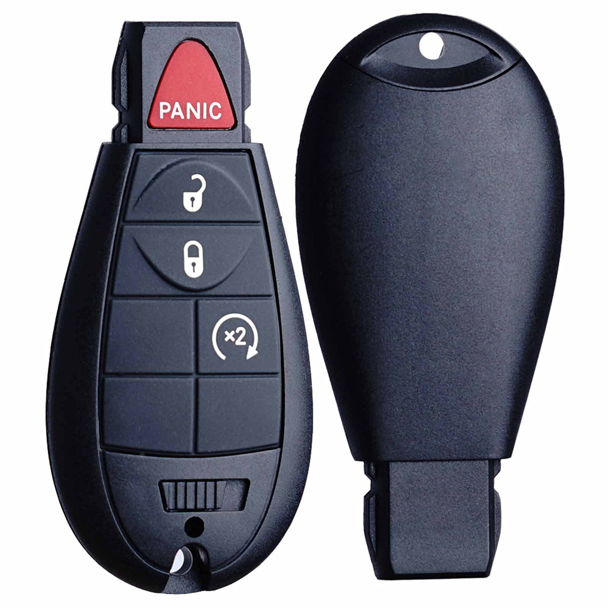 MechanMagic remote beside pickup in driveway showing reliable vehicle compatibility benefit