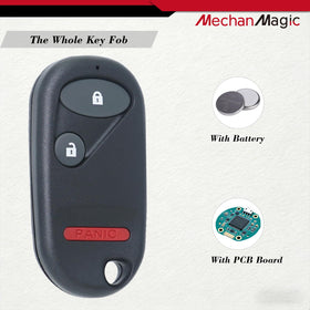 MechanMagic opened remote showing internal battery and electronics for immediate use