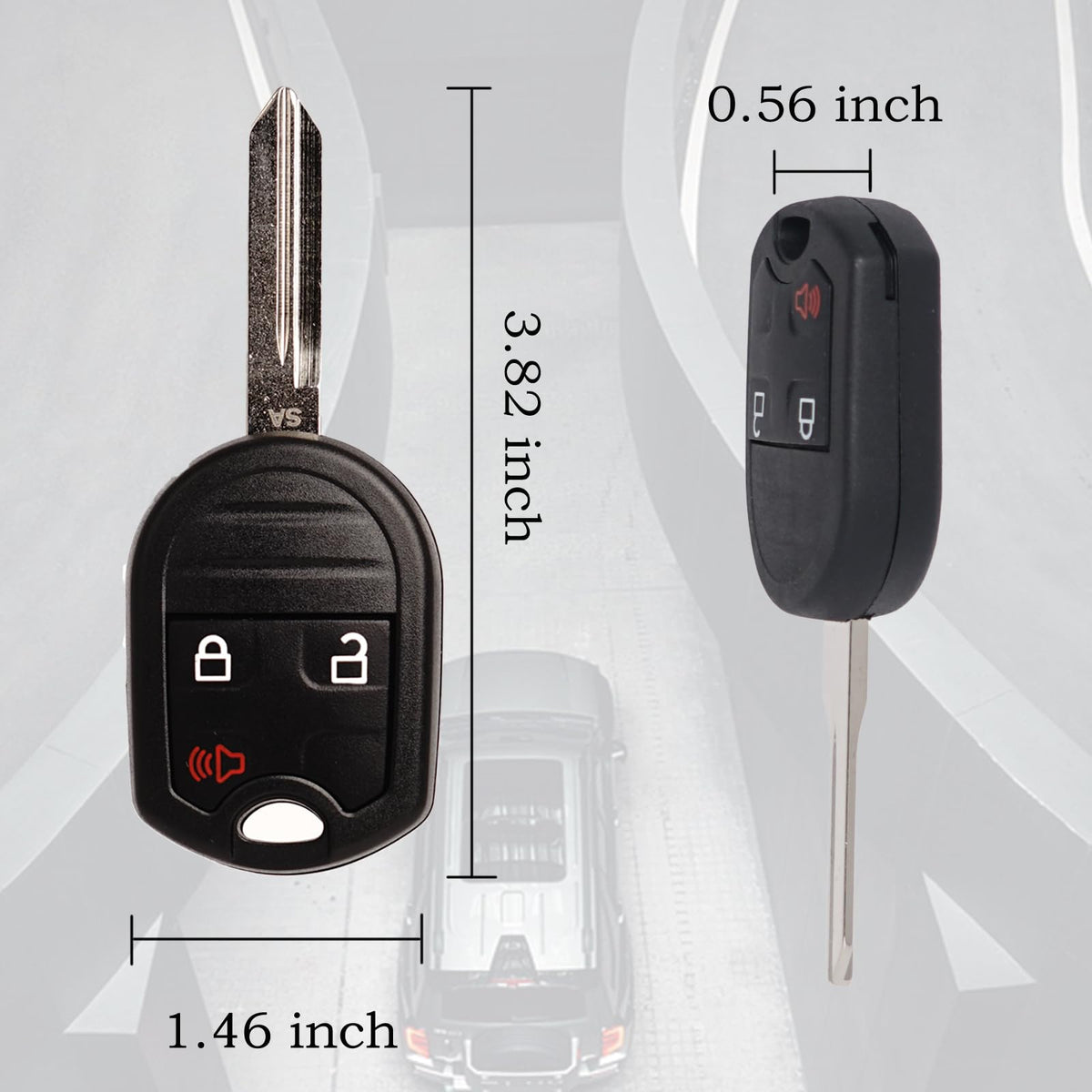 MechanMagic two replacement key fobs side by side, convenient spare pair included