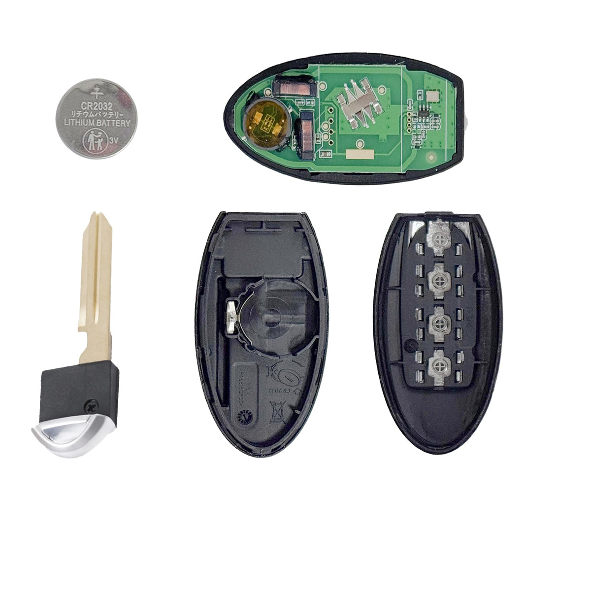 MechanMagic key fob near Nissan push-start button showing vehicle compatibility
