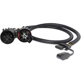 MECMO front view of 7-pin to 4-pin adapter showing plug and cord length for easy hookup