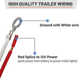 MECMO installed harness stowed near hitch for tidy trailer hookup