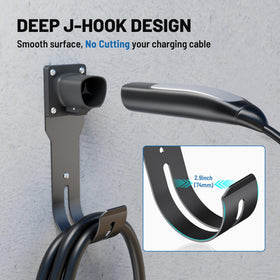 MECMO cable coiled on J-hook illustrating stable storage and reduced strain