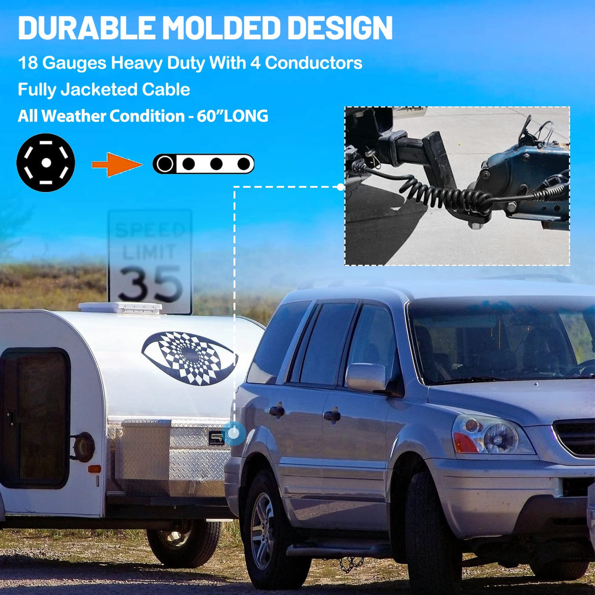 MECMO easy-grip connector handle for faster plug and unplug