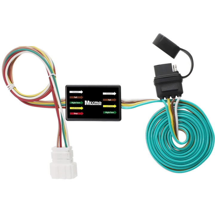 MECMO front connector showing vehicle-side plug and secure fit benefit
