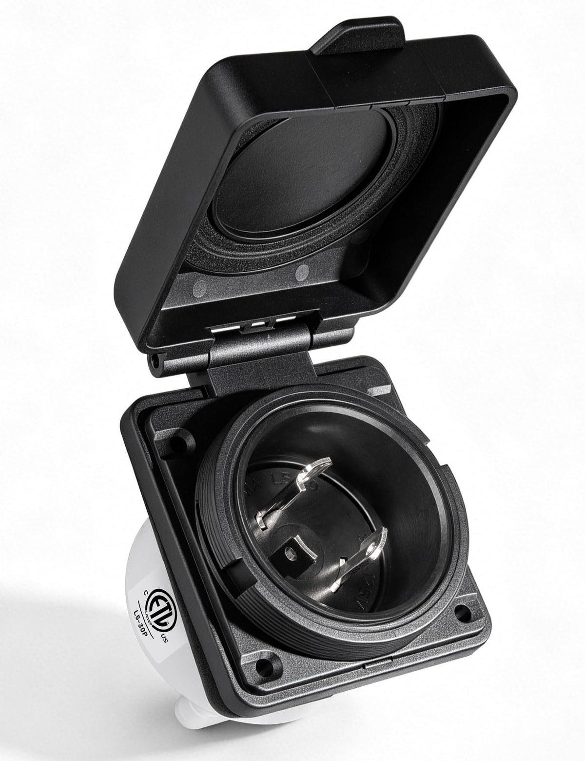 MECMO front flanged inlet showing secure flush mount and neat finish