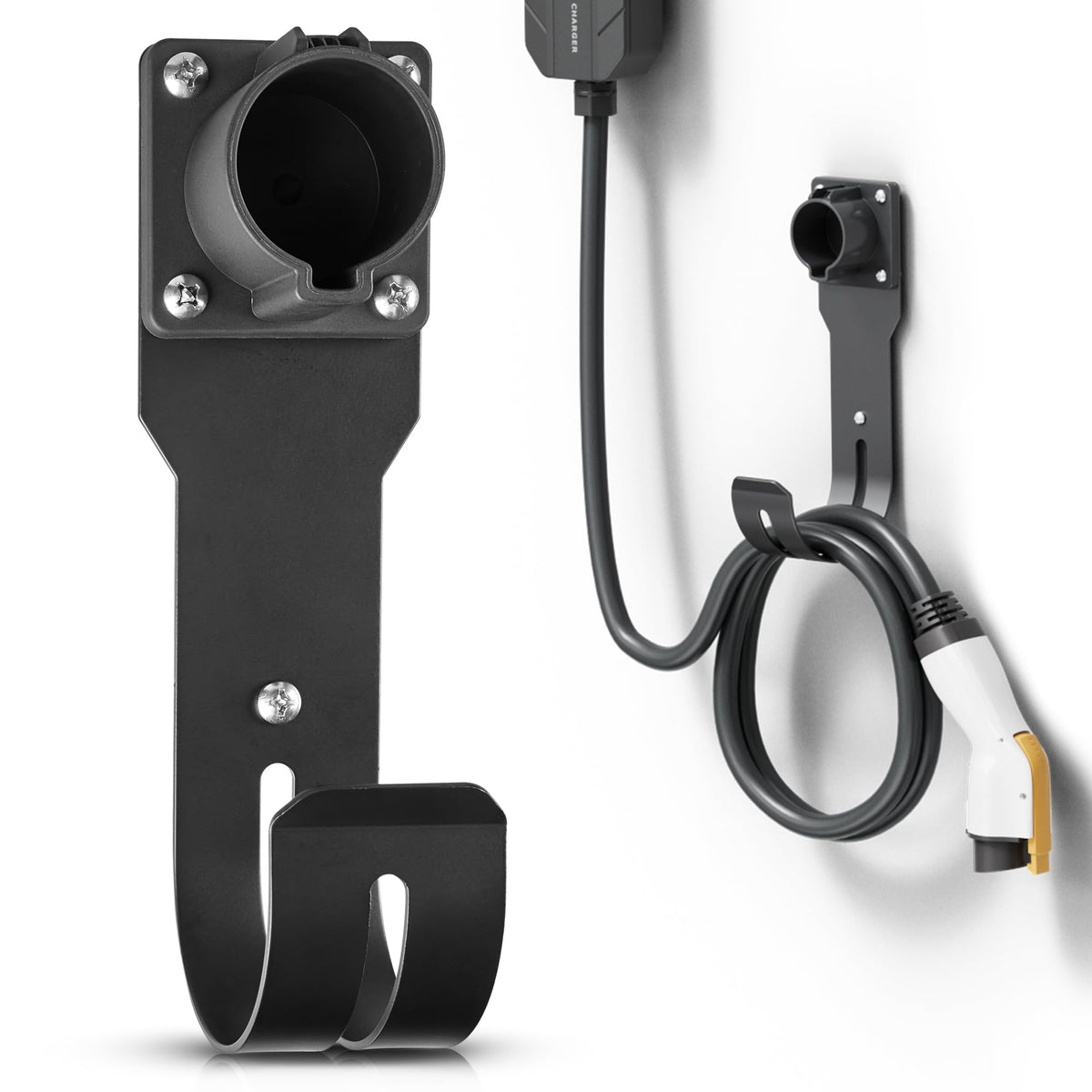 MECMO front view of mounted holder showing secure organization benefit