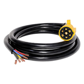 MECMO front view 7-pin plug showing durable molded housing and easy installation benefit