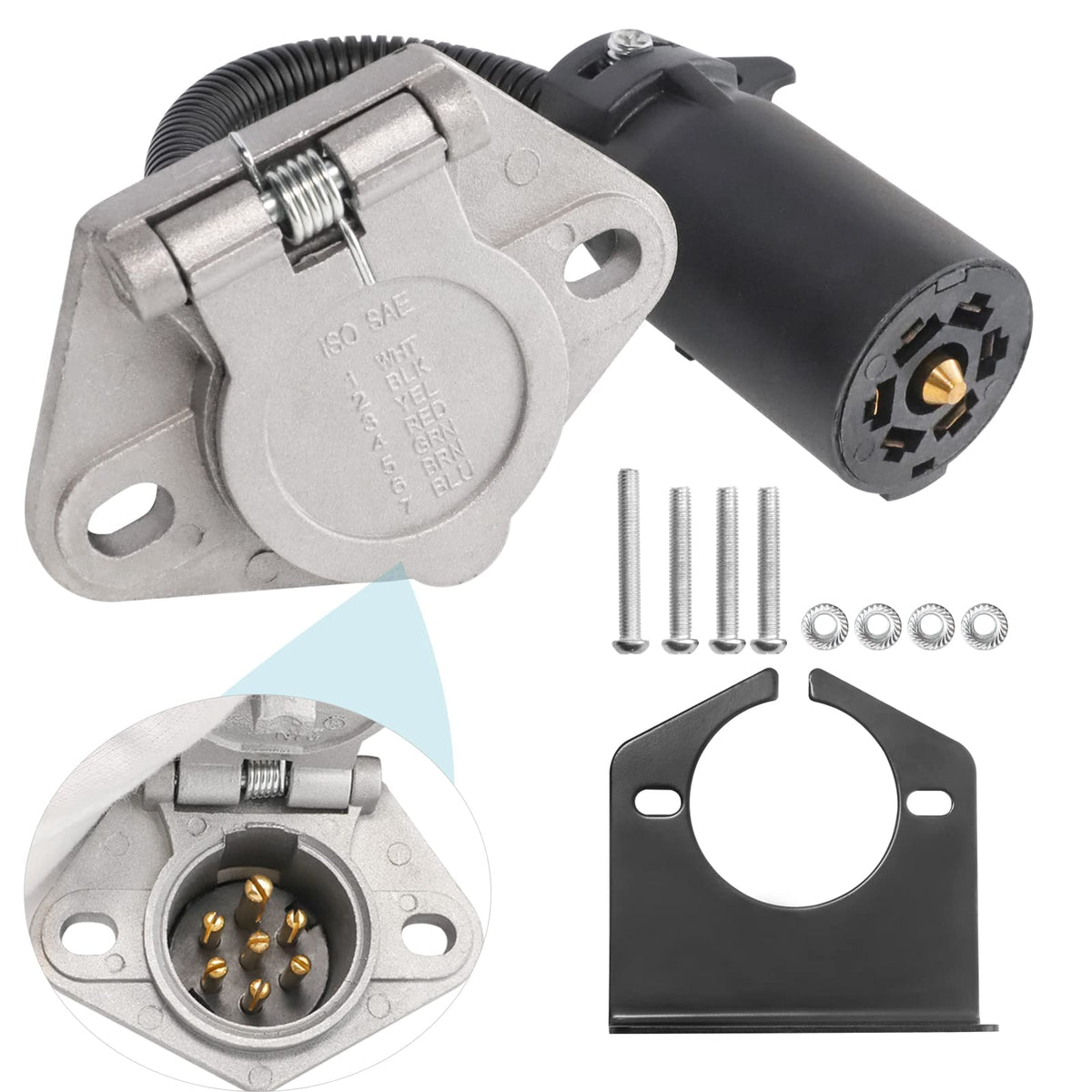 MECMO adapter front view with bracket showing secure mounting benefit