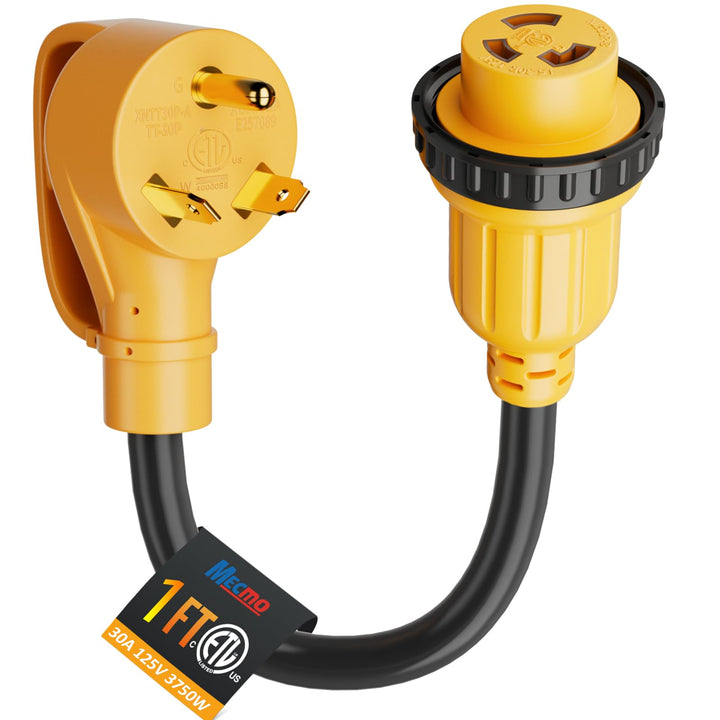 MECMO front view of adapter showing connectors for secure hookups