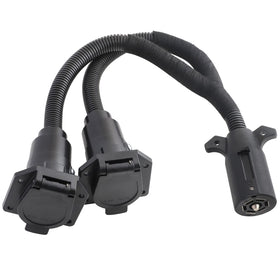 MECMO front view of 7-pin male plug showing easy plug-in connection benefits