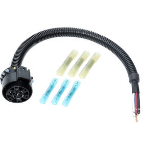 MECMO front view of USCAR 7-pin socket showing reliable trailer hookup
