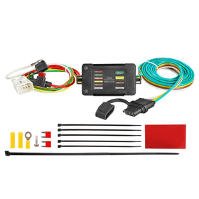 MECMO connected to trailer in driveway showing easy towing readiness