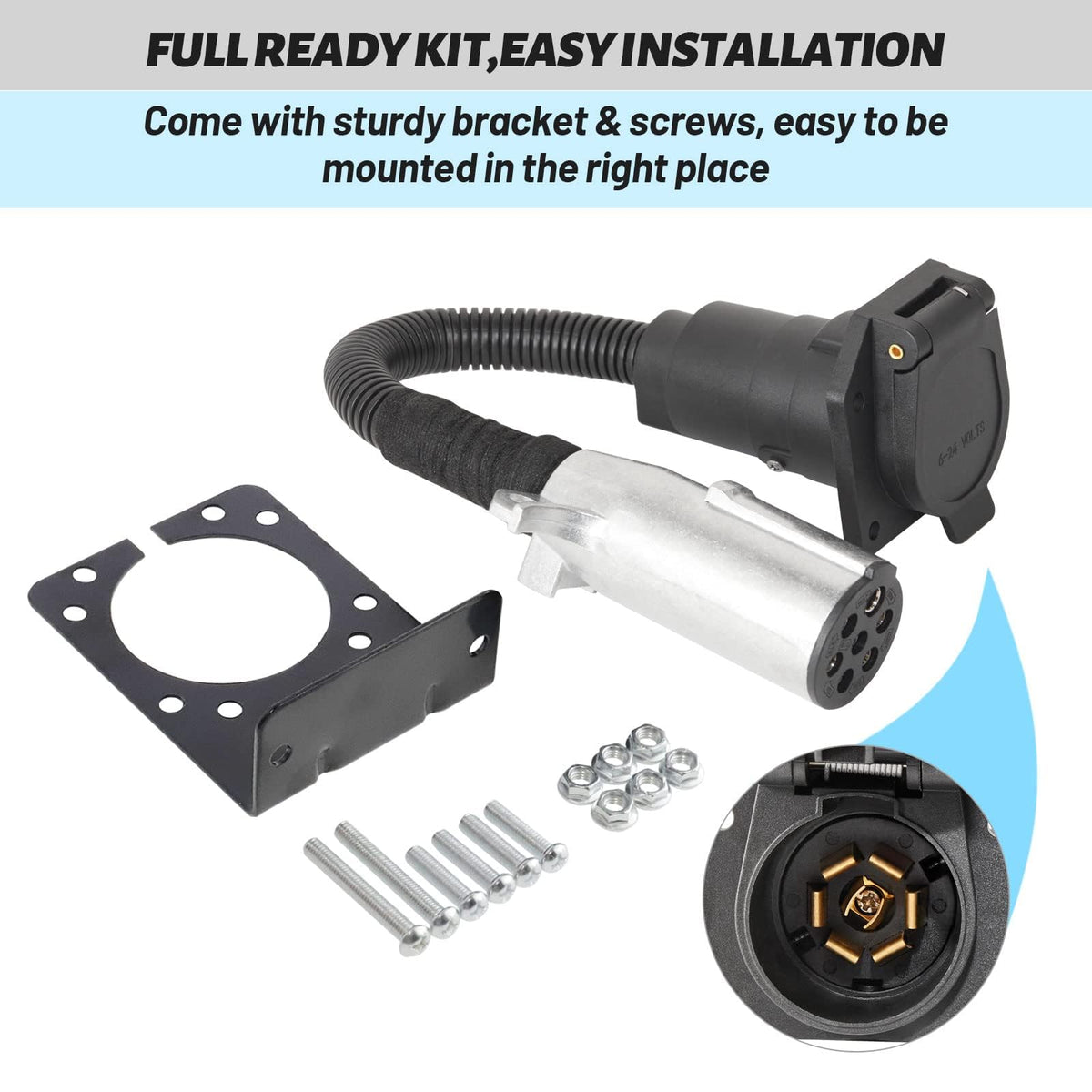 MECMO installed on tractor socket enables quick trailer hookup