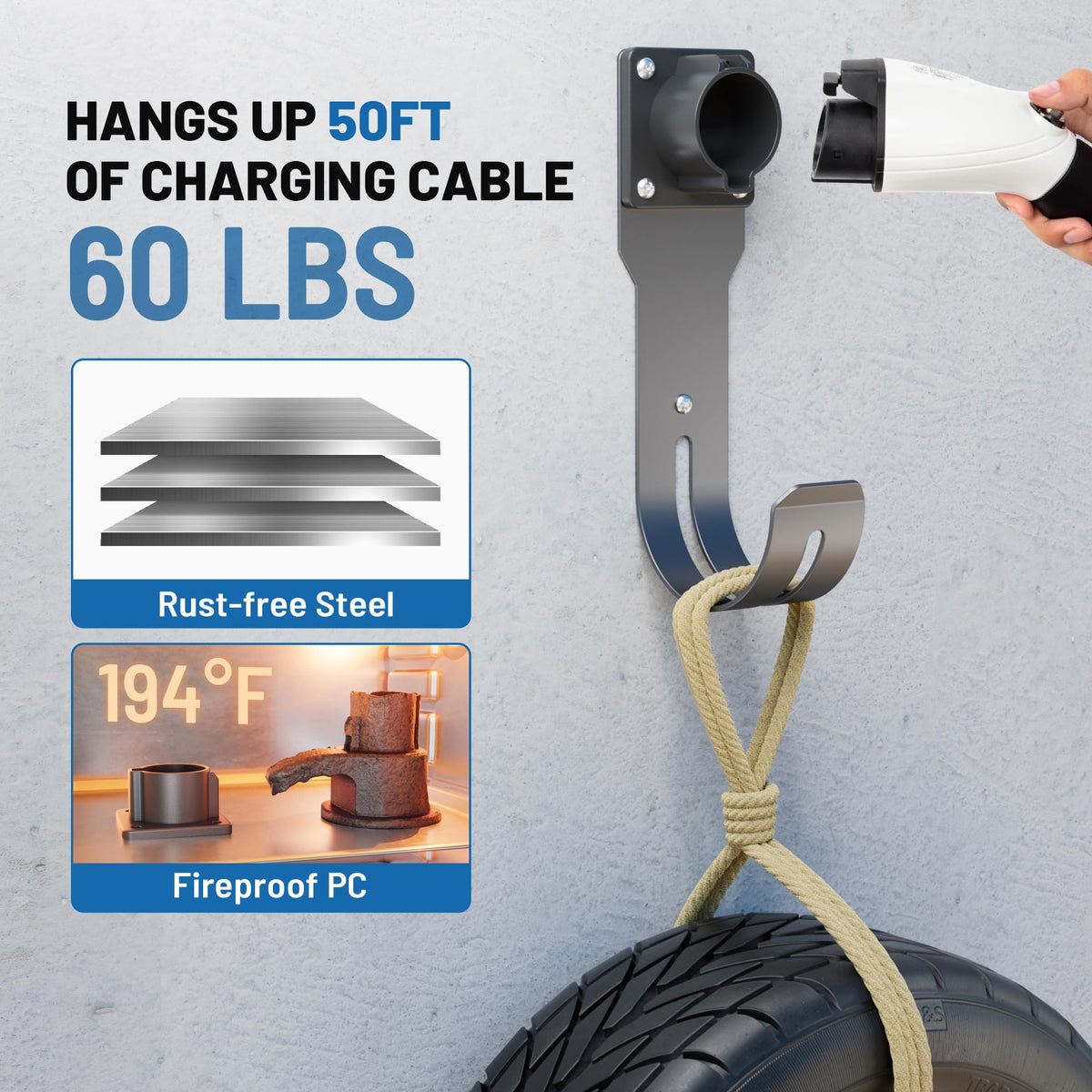 MECMO stainless-steel J-hook detail offering high strength and rust resistance