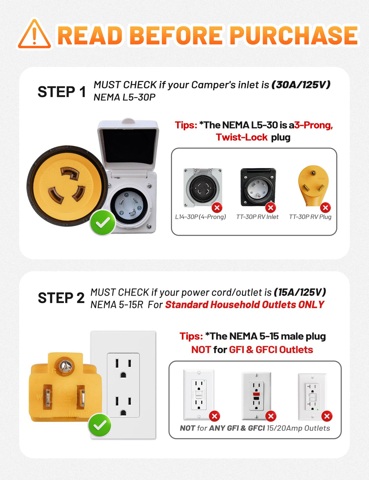 MECMO lifestyle driveway setup with camper showing convenient temporary power benefit