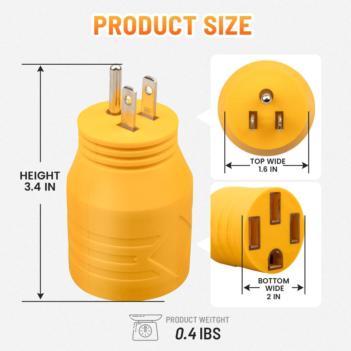 MECMO adapter held in hand for scale, compact portability benefit