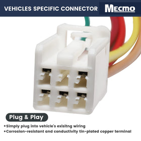 MECMO harness next to ruler showing compact size and easy storage benefit