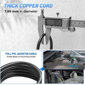 MECMO snap lock detail ensuring firm plug retention while towing