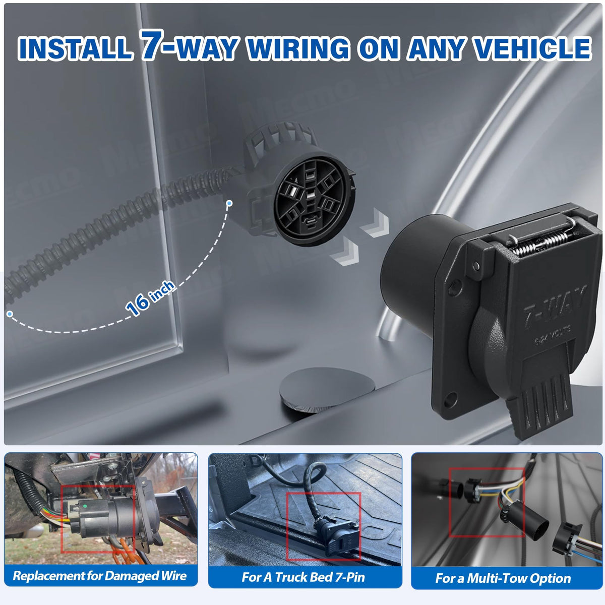 MECMO color-coded wires and heat-shrink butts for faster splicing