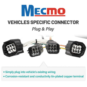 MECMO wiring harness laid flat to show length and robust bonded wire construction