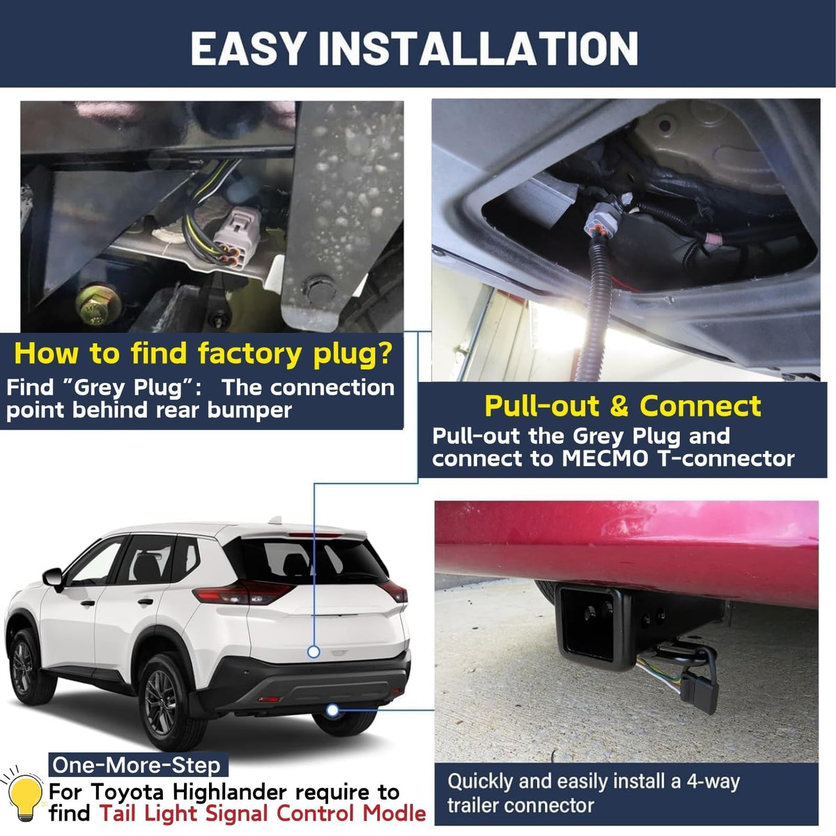 MECMO profile of wiring plug illustrating plug-and-play convenience