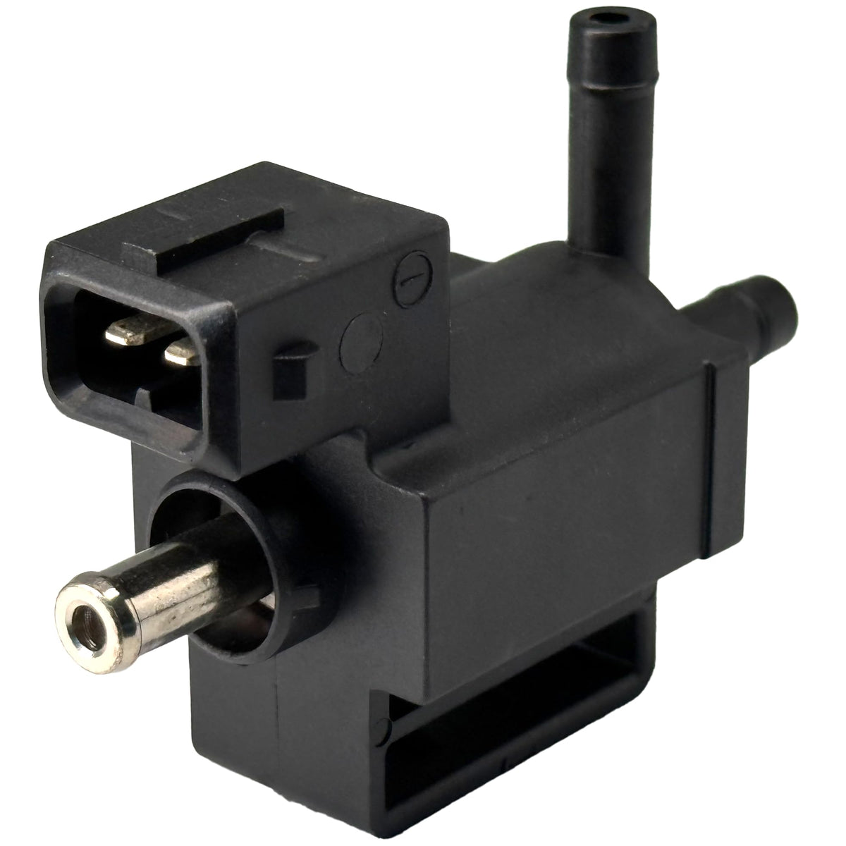 MecXora front view of turbo solenoid showing fitment and durable construction benefits