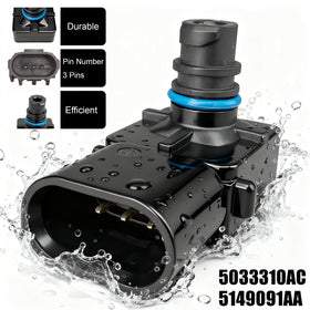 MecXora MAP sensor installed in engine bay demonstrating correct fitment