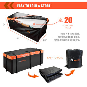 MeeFar folded compact storage illustrating space-saving portability