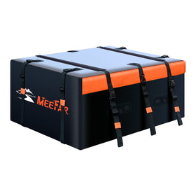MeeFar front view of rooftop bag showing full packed capacity benefit