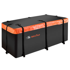 MeeFar front view of full cargo bag showing secure fit and increased space