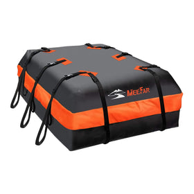 MeeFar rooftop bag front view showing waterproof protection and streamlined profile