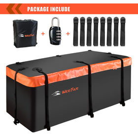 MeeFar zipper and included combination lock detail for theft deterrence