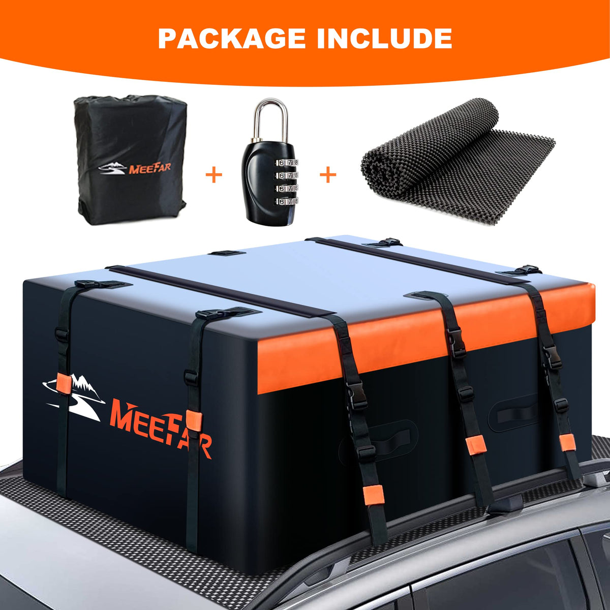MeeFar waterproof zipper close-up with protective flap for dry gear