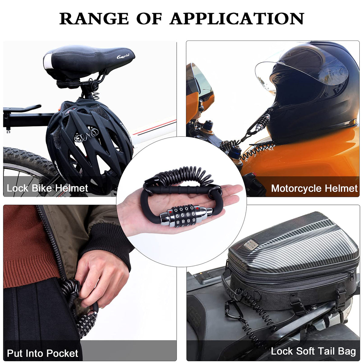 MEETLOCKS lock next to a hand and pocket illustrating lightweight portability