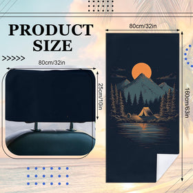 Meetravel towel laid on beach offering quick-drying, sand-resistant surface
