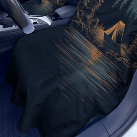 Meetravel seat cover installed on car seat preventing stains and moisture