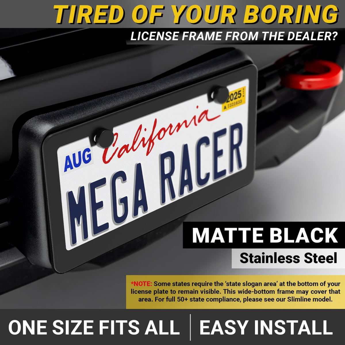Mega Racer close-up of matte coating highlighting durable corrosion resistance