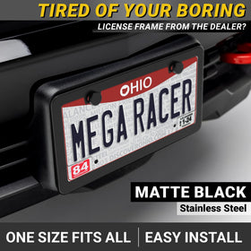 Mega Racer macro of matte black powder coat highlighting corrosion resistance