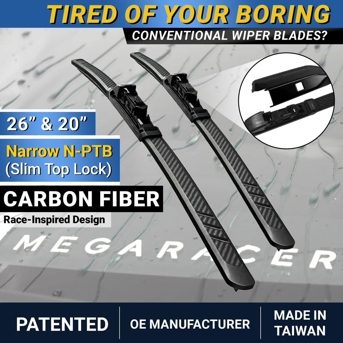 Mega Racer silicone edge close-up displaying smooth contact and durability