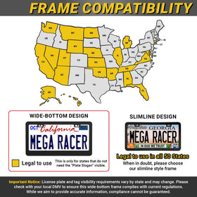 Mega Racer detail showing rust-resistant finish for long-lasting appearance