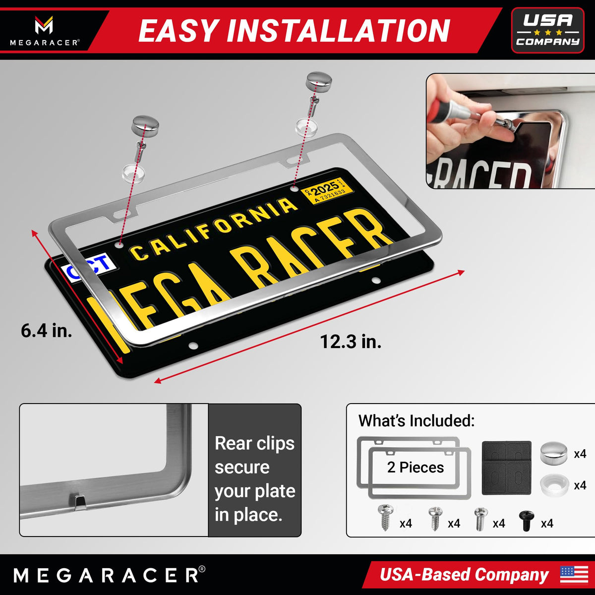 Mega Racer foam pad detail preventing rattle and protecting paint