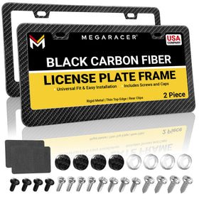 Mega Racer front view frame showing slim carbon-fiber look and fit