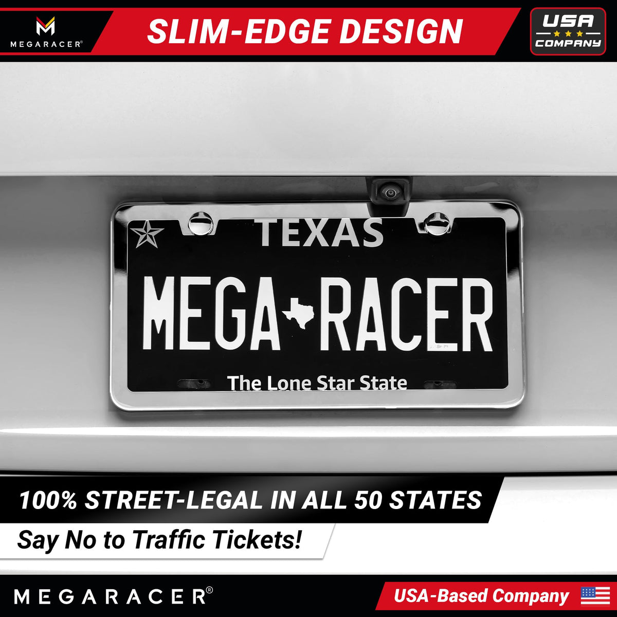 Mega Racer installed on SUV rear illustrating secure fit and visibility