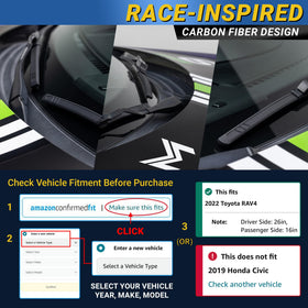 Mega Racer in-use during rain demonstrating improved visibility
