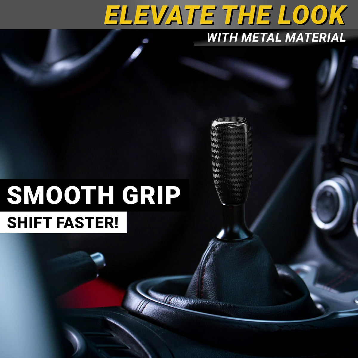 Mega Racer side profile showing contoured, weighted shape for improved shifting benefit